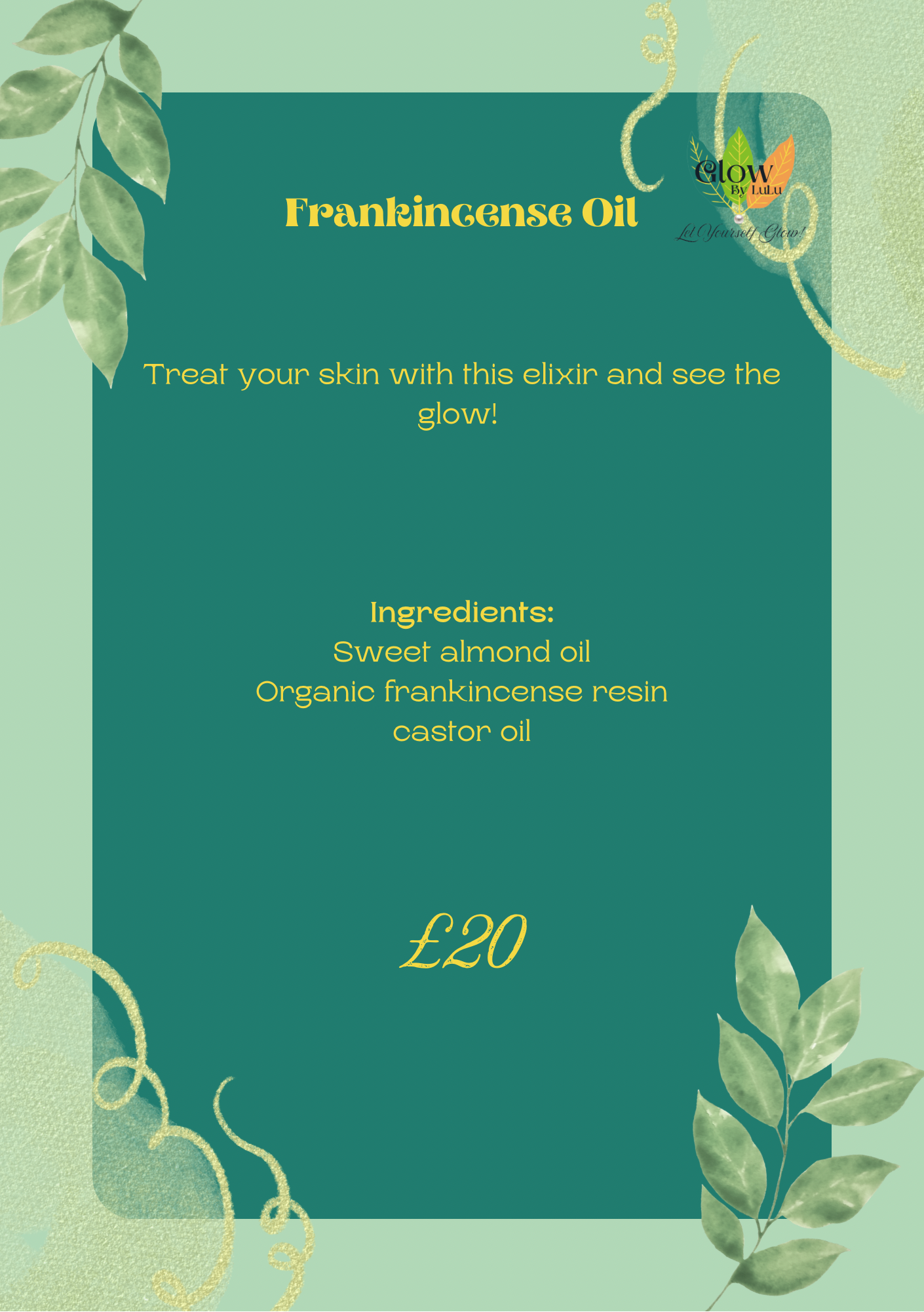 Frankincense Face Oil